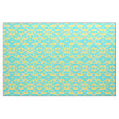 Abstraktes Aqua und Gelb Stoff (Yard (91,4 cm))