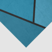 Abstraktes Aquamarines Polygons-Gewebe Seidenpapier (Detail)