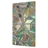 Abstraktes aquamarines rosa Gold aus gestanztem Gl Klemmbrett (Links)