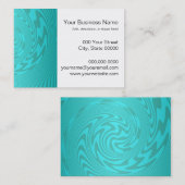 Abstraktes Aquamarines Türkismuster Visitenkarte (Vorne/Hinten)