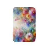 Abstraktes Aquarell-Blumen-Badmatte Badematte (Vorderseite Vertikal)