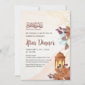 Abstraktes Aquarell-Blumen-Ramadan-Iftar-Dinner Einladung (Vorderseite)