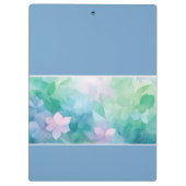 Abstraktes Aquarell-Blumenmuster personalisiertes  Klemmbrett (Rückseite)
