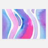 Abstraktes Aquarell-Design Geschenkpapier Set (Vorderseite 2)