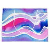 Abstraktes Aquarell-Design Große Geschenktüte (Vorderseite)
