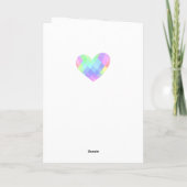 Abstraktes Aquarell-Design Karte (Rückseite)