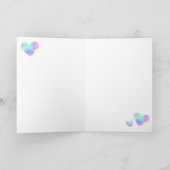 Abstraktes Aquarell-Design Karte (Innenseite)