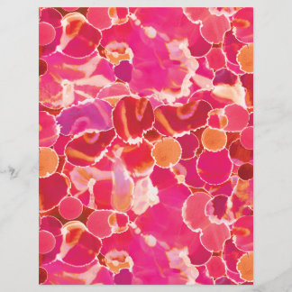 Abstraktes Aquarell Rosa Rot Korallen Papierblatt