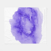 Abstraktes Aquarellbild mit flüssigem Hintergrund Fleecedecke (Vorderseite (Horizontal))
