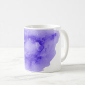 Abstraktes Aquarellbild mit flüssigem Hintergrund Kaffeetasse (VorderseiteRechts)