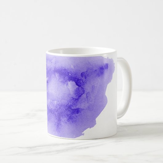 Abstraktes Aquarellbild mit flüssigem Hintergrund Kaffeetasse (VorderseiteRechts)