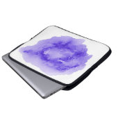 Abstraktes Aquarellbild mit flüssigem Hintergrund Laptopschutzhülle (Vorne Knopf)