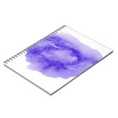 Abstraktes Aquarellbild mit flüssigem Hintergrund Notizblock (Linke Seite)