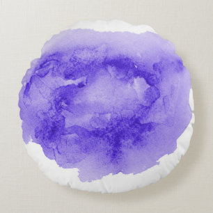 Abstraktes Aquarellbild mit flüssigem Hintergrund Rundes Kissen