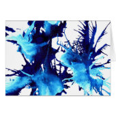 Abstraktes Aquarellblau (Vorderseite (Horizontal))