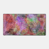 Abstraktes Aquarelldesign wirbelnde Farblinien Schreibtischunterlage (Vorderseite)