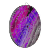 Abstraktes Aquarelle Dartscheibe (Vorderseite Links)