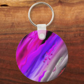 Abstraktes Aquarelle Schlüsselanhänger (Vorderseite)