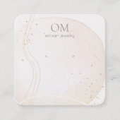 Abstraktes Aquarellfarben-Gestell-Erkerplatz Quadratische Visitenkarte (Vorderseite)