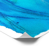 abstraktes Aquarellfarbenplakat "Precipice" Poster (Ecke)