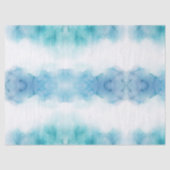 Abstraktes Aquarellmuster mit Blau  Seidenpapier (Vorderseite)