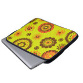 abstraktes Aquarellpapier mit Hintergrundfarbe Laptopschutzhülle (Vorne Knopf)