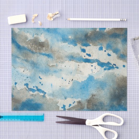 abstraktes Aquarellpapier Seidenpapier (Handwerk)