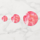 Abstraktes Aquarellrosa Konfetti (Rückseiten)