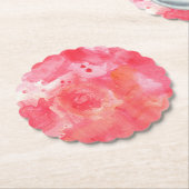 Abstraktes Aquarellrosa Untersetzer (angewinkelt)