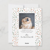 Abstraktes Arch-Foto Feiertagskarte (Rückseite)