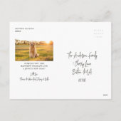 Abstraktes Arch-Foto Feiertagspostkarte (Rückseite)