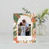 Abstraktes Arch-Foto Folien Feiertagspostkarte (Stehend vorne)