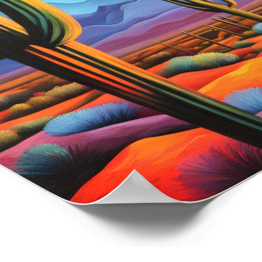 Abstraktes Arizona-Poster Poster (Ecke)