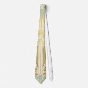 abstraktes Art Nouveau-Muster vintage Kunst Krawatte