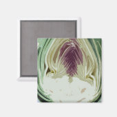 Abstraktes Artichow-Profil Magnet (Vorderseite/Rückseite)