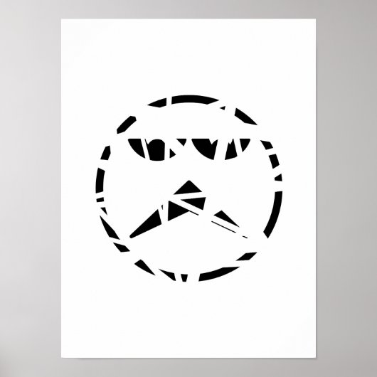 Abstraktes Asymmetrie-Poster Poster (Vorne)