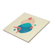 Abstraktes Atomzeitalter der Retro-Mitte Fliese (Seite)