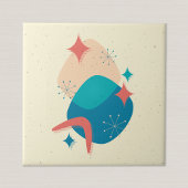 Abstraktes Atomzeitalter der Retro-Mitte Fliese