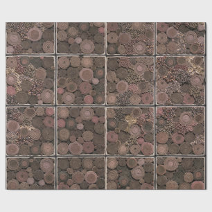 Abstraktes aufgerolltes Seil-Verpackungs-Papier Geschenkpapier