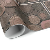 Abstraktes aufgerolltes Seil-Verpackungs-Papier Geschenkpapier (Rolleneckpunkt)