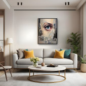 Abstraktes Auge - geometrische Vision Art Poster