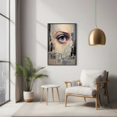 Abstraktes Auge - geometrische Vision Art Poster
