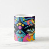 abstraktes Auge Kaffeetasse (Mittel)