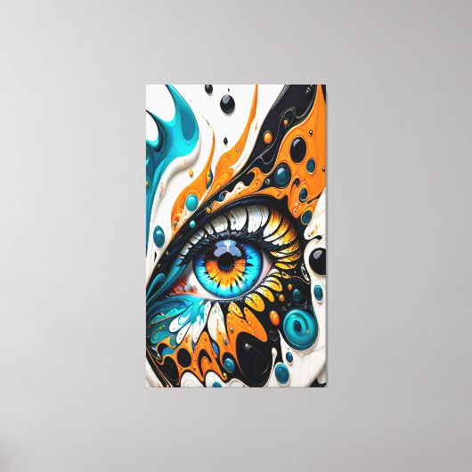 Abstraktes Auge Leinwanddruck (Vorderseite)