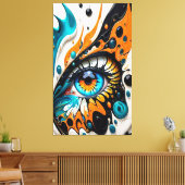 Abstraktes Auge Leinwanddruck (Insitu (Wohnzimmer))