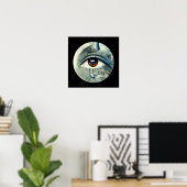 Abstraktes Auge Poster (Heimbüro)