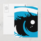 Abstraktes Auge Postkarte (Vorne/Hinten)