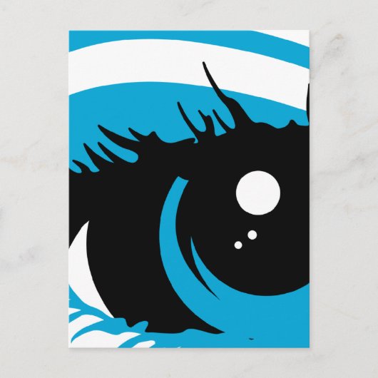 Abstraktes Auge Postkarte (Vorderseite)