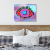 Abstraktes Auge Zeichnend Leinwanddruck (Insitu (Schlafzimmer))