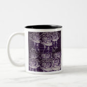 Abstraktes Auge Zweifarbige Tasse (Links)